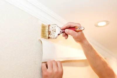 Pose de papier peint à Lindebeuf — revêtements muraux et toiles de verre